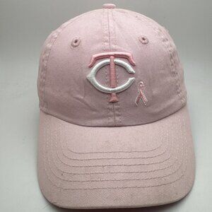Minnesota Twins Hat Cap New Era Women’s Strapback Breast Cancer Awareness MLB
